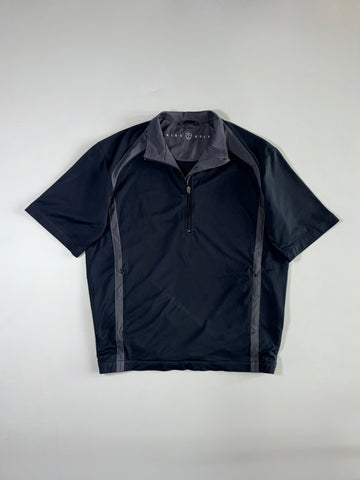 Nike Golf Short Sleeve Half-Zip Pullover – Black/Grey (L/XL)