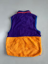 Nike Sportswear Club Fleece Sherpa Vest Purple Orange Colorblock (M)