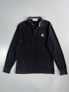 Stone Island Compass Patch Long Sleeve Polo Shirt (M)