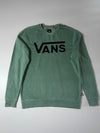 Vans Classic Logo Sage Green Crewneck Sweatshirt (M)