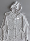 Nike Running Grey Zip Windbreaker – Reflective Swoosh (L)