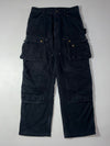 Carhartt Double Knee Carpenter Pants – Faded Black Baggy Workwear (W:33) (L:43)