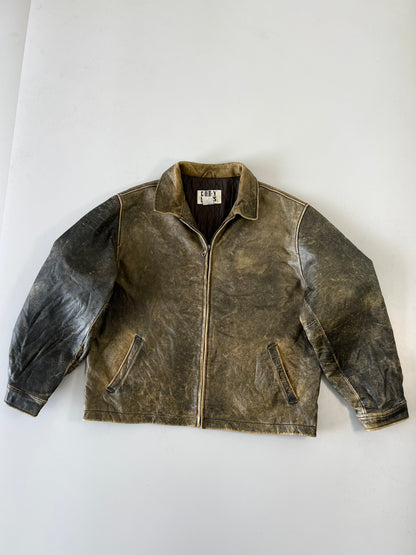 ZSuper Premium VINTAGEOriginal Leather Jacket (XL)