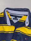 Tommy Hilfiger Rugby Stripe Polo – Navy & Yellow (M)