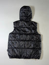 Dickies Black Hooded Puffer Vest – Orange Zip (M)