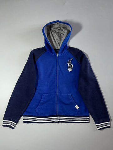 Polo Ralph Lauren Big Pony Blue Full-Zip Hoodie (L)