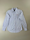 Polo Ralph Lauren Blue Bengal Stripe Custom Fit Shirt women's (XS)