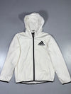 Adidas White Hooded Zip-Up Jacket (S)