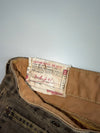 Vintage Levi’s-Style Denim Jeans | Faded Olive Brown Wash (W-36,L-48)