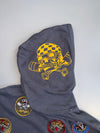 Ed Hardy 'Skull & Pistons' Rhinestone Zip-Up Jacket - Slate Grey (U.RARE) (M/L)