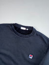 Fila Box Logo Patch Crewneck Sweatshirt – Black (S)