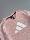 Adidas | Pink Marl Logo Sweatshirt (M/L)