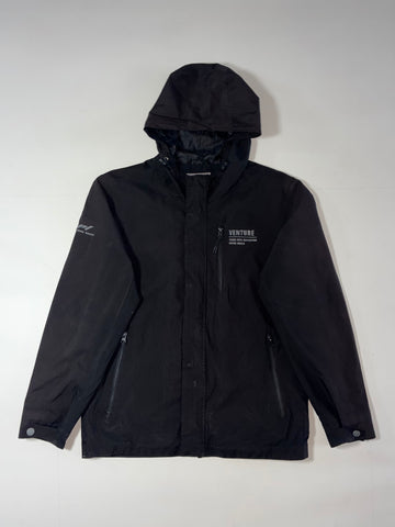 NET MEN Venture Hooded Technical Outdoor Jacket – Black (M)