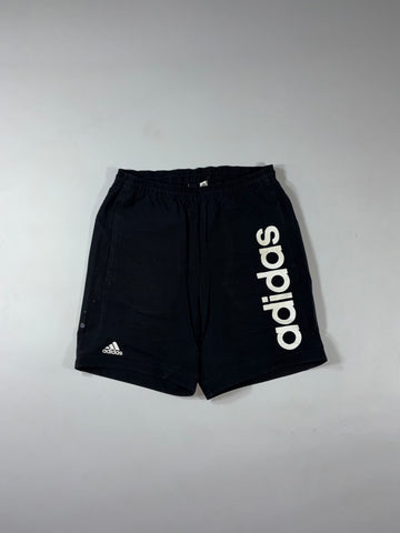 Adidas Oversized Logo Black Athletic Shorts (W:31) (L:19)
