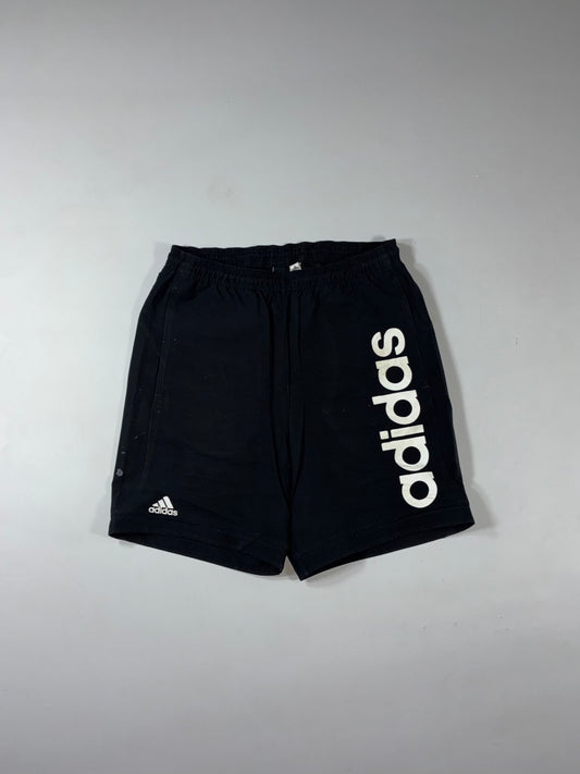 Adidas Oversized Logo Black Athletic Shorts (W:31) (L:19)