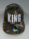 The camo "KING" snapback (Adjustable)