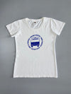 Vintage White “Caravana Abriendo Fronteras” Graphic women’s T-Shirt (S)