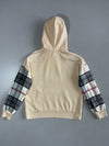 Roots Plaid Sleeve Hoodie (M)
