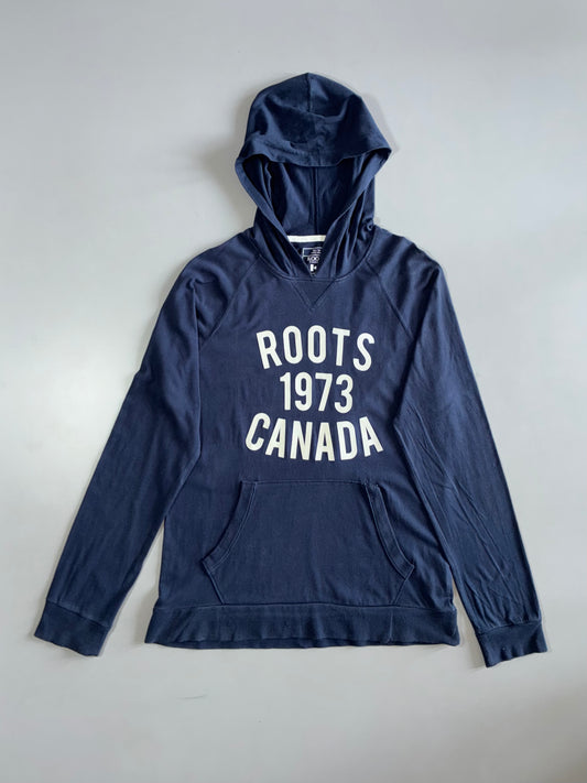 Roots Canada | Navy 1973 Graphic Hoodie | (S/M)