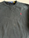 Polo Ralph Lauren Fleece Crewneck Sweatshirt with Red Pony – Black (M)