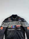 Roleff #34 Racewear Sponsor Patch Leather Jacket – AGV Racing Padded (M/L)