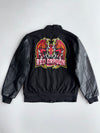Premium Dragon Embroidered Varsity Jacket With Leather Sleeves (M/L)