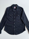 Levi's | Black Denim Western Pearl Snap Shirt | (S)