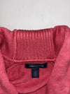 Tommy Hilfiger Cable Knit Shawl Collar Sweater – Coral Pink (M)