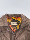 Vintage Premium Original Leather Jacket (Print Inside)(S/M)