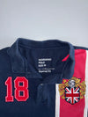 Giordano Tapered Fit Polo (Navy with Red/White Panel) (M)