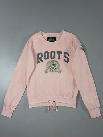 Roots Canada Pink Crewneck Sweatshirt (S)