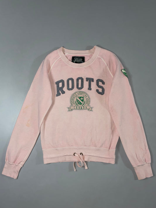 Roots Canada Pink Crewneck Sweatshirt (S)