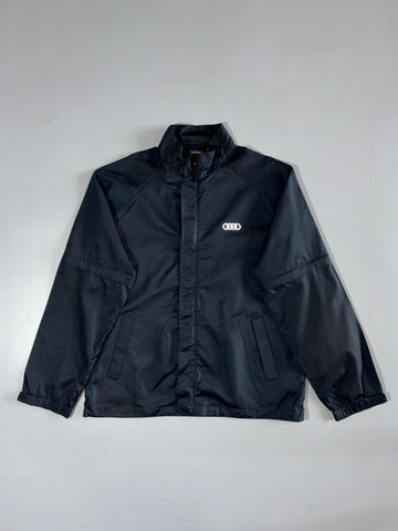 Audi Racing Navy Zip Windbreaker Jacket detachable arms (L)