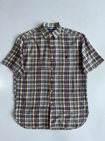 Ralph Lauren Plaid Short Sleeve Shirt – Multicolor (McMeel) (M)