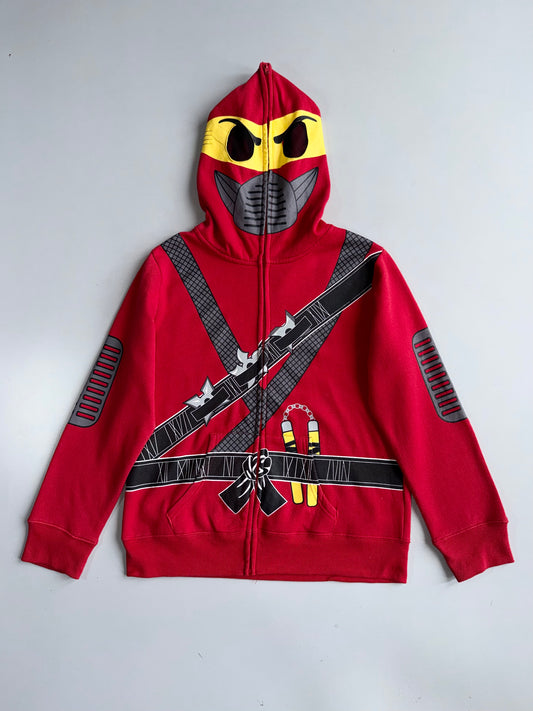 West49 Ninja Full Zip Up Hoodie | Red | (S)