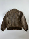 Air Service” Type B-3 Distressed Leather Bomber Jacket (XL)
