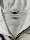 National Geographic | White Sherpa Fleece Zip-Up Hoodie | (S)