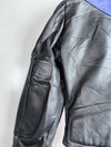 Krawehl Leder Ritter Geometric Colorblock Moto Leather Jacket (M)