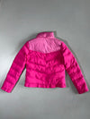 Puma Pink Colorblock Neon Puffer Jacket (S)