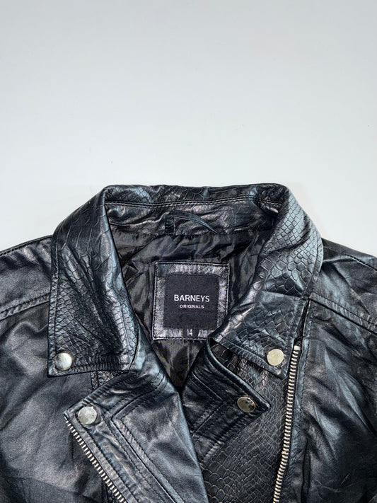 Barneys Premium Original Leather Jacket Womens (S/M)
