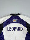 Leopard Motorsports Purple & White Leather Racer Padded (XL)