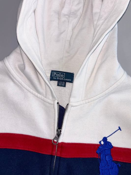 Polo Ralph Lauren Original Zip-Up Hooded Embroidered Logo Jacket (S)