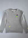 Nike Grey Multi-Swoosh Embroidered Crewneck Sweatshirt Size (L)