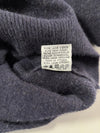 Vintage Lacoste Navy Wool Quarter-Zip Sweater (S)