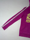 Vintage Roots Athletics Purple Graphic Zip-Up Hoodie (XS/S)