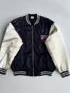 Nike Chicago Bulls Black White Satin Bomber Jacket  NBA (M/L)