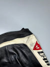 Dainese White/Black Leather Race Pants With Sliders (W:32|L:36)