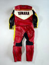 Vintage Schwabenleder Yamaha R1 Two-Piece Leather Racing Suit Jacket + Pants Set – Made in Germany (M) Pant (W:38|L:40)(PADDED)