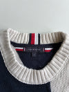 Tommy Hilfiger Colorblock Knit Sweater – Navy/Cream/Red (XL)
