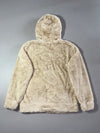 Guess Beige Sherpa Zip Hoodie (S)